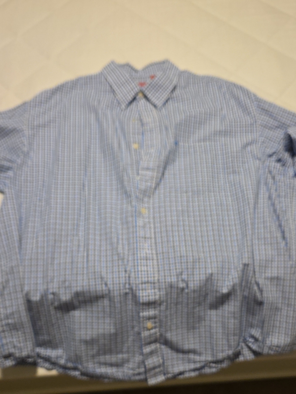 Izod Light Blue Check Dress Shirt